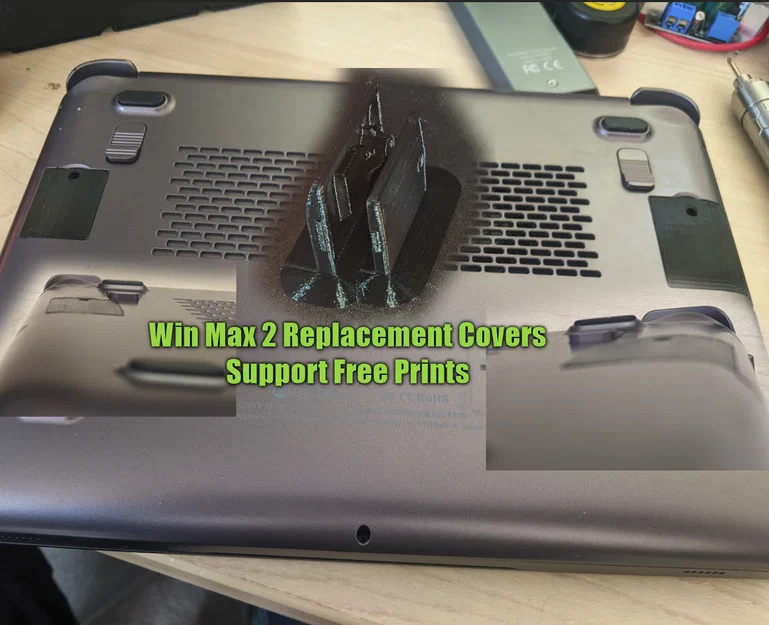 Nắp đáy thay thế cho GPD Win Max 2 (Replacement Bottom Covers) - Image 1