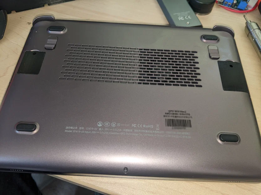 Nắp đáy thay thế cho GPD Win Max 2 (Replacement Bottom Covers) - Image 5