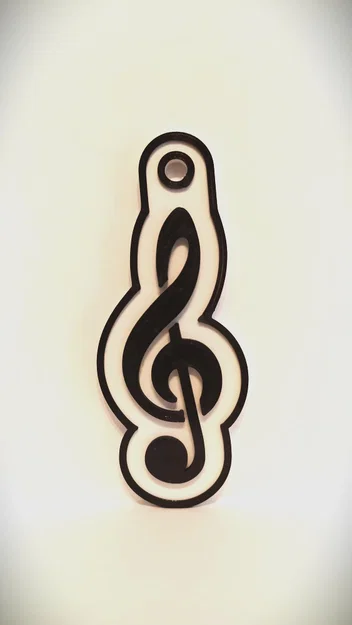 Móc khóa hình khóa Sol (Treble clef) độc đáo cho người yêu âm nhạc - Image 1