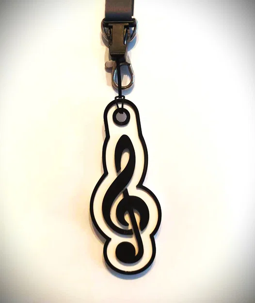 Móc khóa hình khóa Sol (Treble clef) độc đáo cho người yêu âm nhạc - Image 2