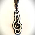 Móc khóa hình khóa Sol (Treble clef) độc đáo cho người yêu âm nhạc - Thumbnail 2