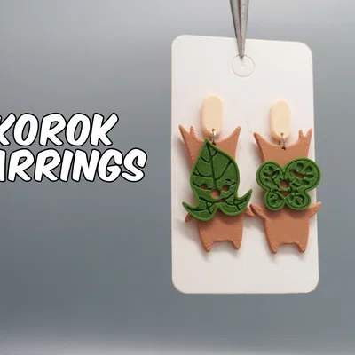 Tự tay in 3D bông tai Korok cực xinh xắn cho fan Zelda
