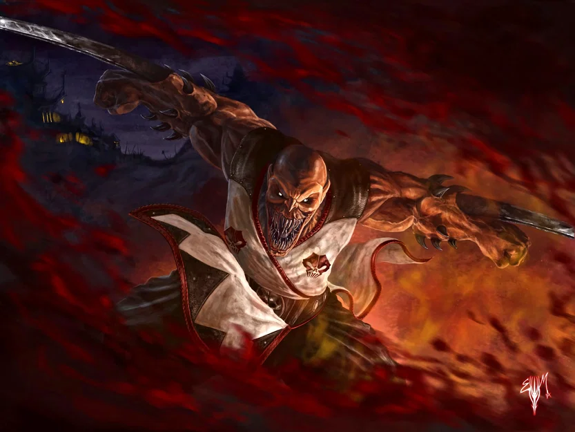 Mô hình mặt nạ chiến binh Tarkatan Oni - Phụ kiện cosplay Mortal Kombat - Image 1
