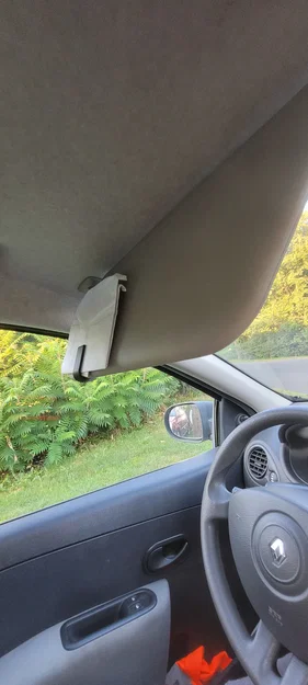 Kẹp giữ giấy tờ gắn tấm chắn nắng cho xe Renault Clio III - Image 1