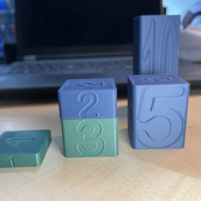 Bộ Khối Tính Toán 3D (Calculating Stones) Hỗ Trợ Bé Học Toán Tư Duy
