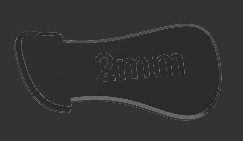 Dụng cụ tạo rãnh da Leather Creaser 2mm - Image 1