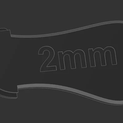 Dụng cụ tạo rãnh da Leather Creaser 2mm