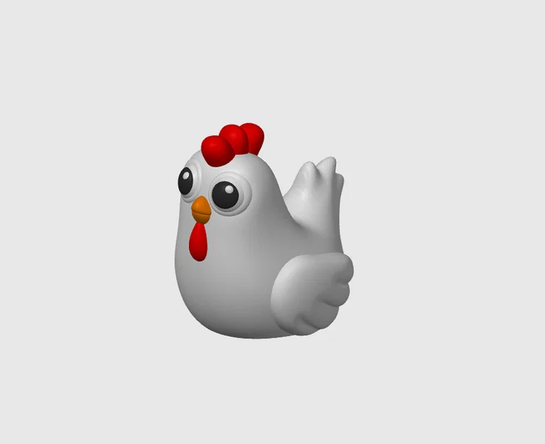 Mô hình chú gà con mini (Chicken Mini) in 3D dễ thương - Image 2