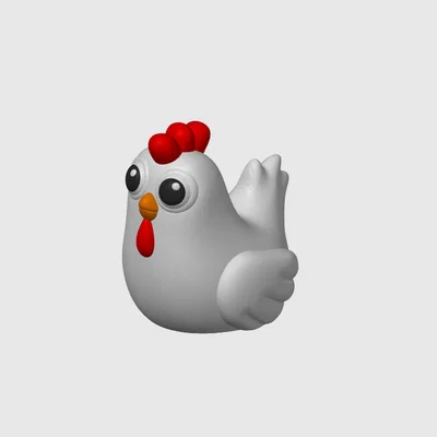 Mô hình chú gà con mini (Chicken Mini) in 3D dễ thương