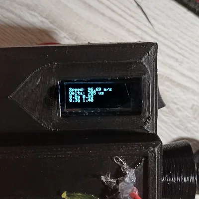 Vỏ hộp máy đo tốc độ đạn Airsoft DIY cho ESP32 và màn hình OLED