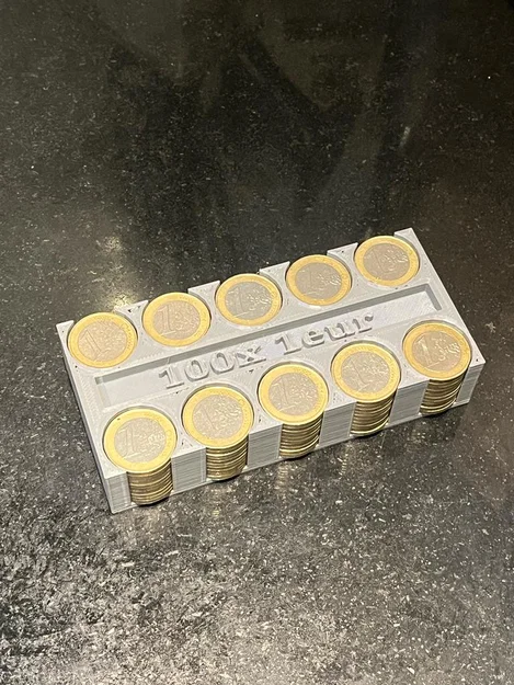 Bộ đếm xu 100x 1 euro (Coin Counter 100x 1 eur) - Image 3