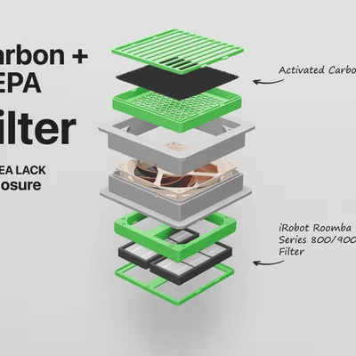 Bộ lọc không khí HEPA cho IKEA LACK Enclosure