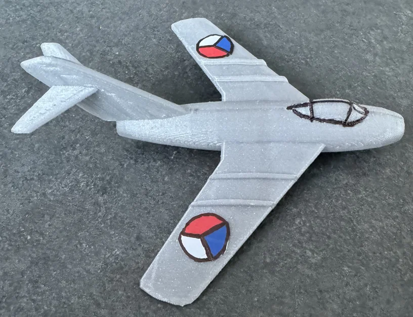 Mô hình in 3D MiG-15 Kit Card - Lắp ráp máy bay chiến đấu cực chất - Image 11