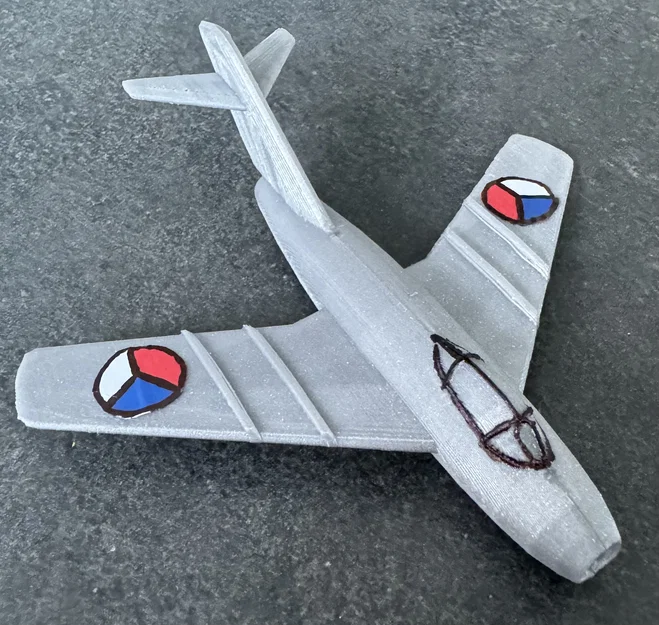 Mô hình in 3D MiG-15 Kit Card - Lắp ráp máy bay chiến đấu cực chất - Image 13
