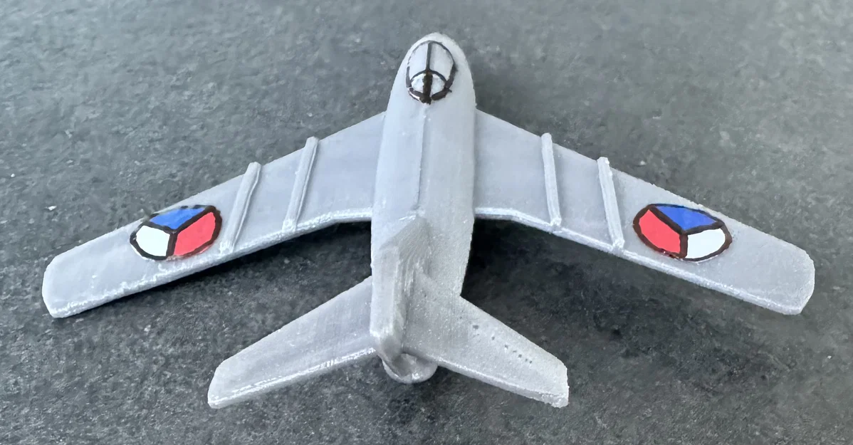 Mô hình in 3D MiG-15 Kit Card - Lắp ráp máy bay chiến đấu cực chất - Image 14