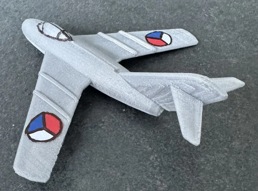 Mô hình in 3D MiG-15 Kit Card - Lắp ráp máy bay chiến đấu cực chất - Image 17