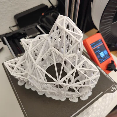 Đầu Sói Polygon 3D to hơn và chắc chắn hơn