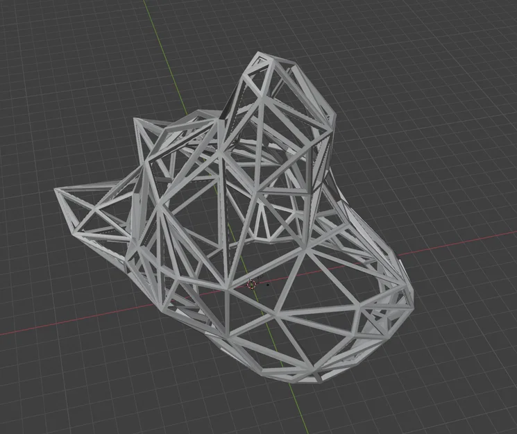 Đầu Sói Polygon 3D to hơn và chắc chắn hơn - Image 3