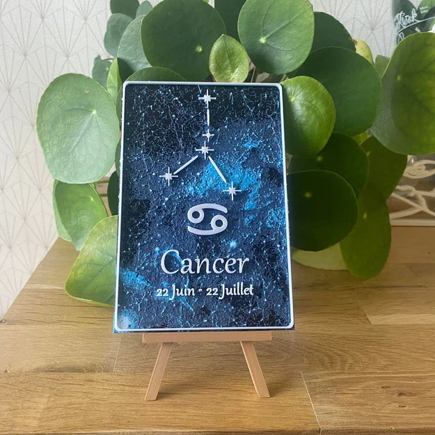 Thẻ Chiêm Tinh Cung Cự Giải (Cancer) - Bản tiếng Anh & tiếng Pháp - Image 1