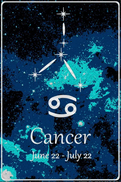 Thẻ Chiêm Tinh Cung Cự Giải (Cancer) - Bản tiếng Anh & tiếng Pháp - Image 3