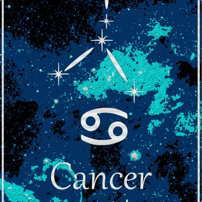 Thẻ Chiêm Tinh Cung Cự Giải (Cancer) - Bản tiếng Anh & tiếng Pháp