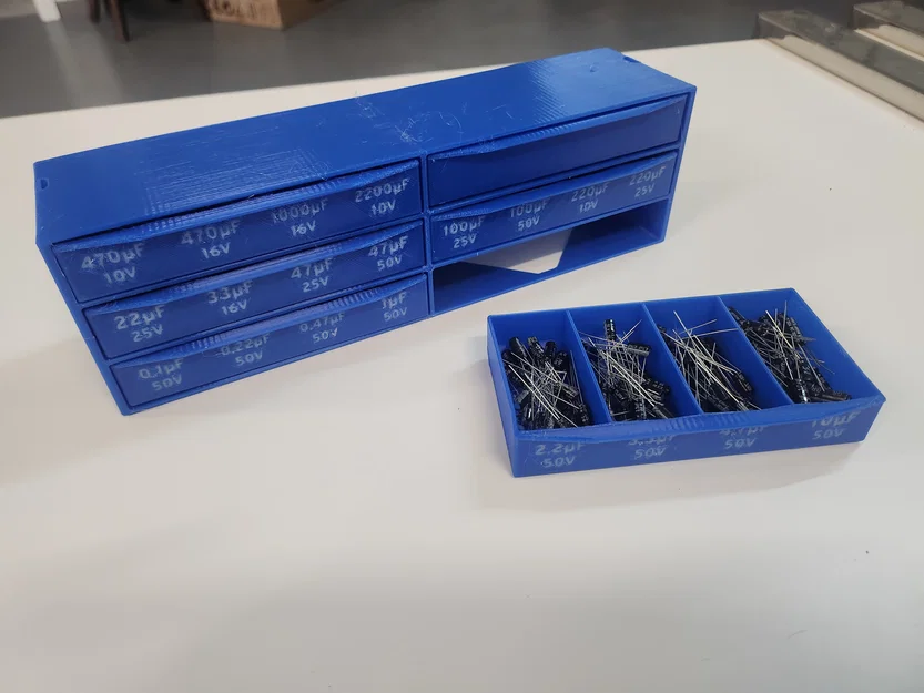 Organizer tụ điện phân print-in-place (ngăn kéo chia ô) - Image 1