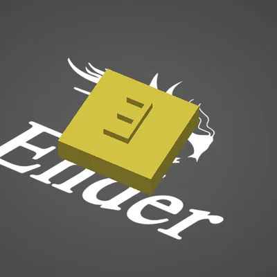 Khuôn dập nổi chữ E (Letter E embosser) - Phụ kiện 3D handmade chuyên nghiệp