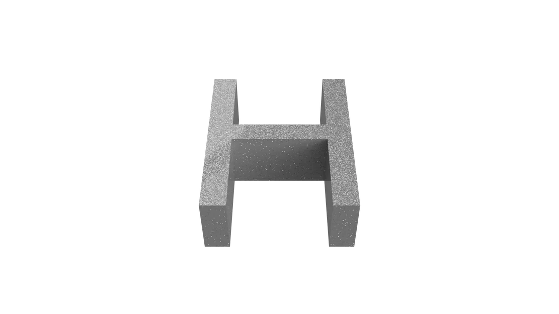 Mô hình chữ H in 3D - Thiết kế tối giản, dễ dàng tùy chỉnh kích thước - Image 1