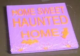Biển hiệu trang trí Halloween Sweet Haunted Home độc đáo cho gia đình - Image 1