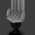 Mô hình ghế hiện đại in 3D với họa tiết tổ ong độc đáo - Thumbnail 1