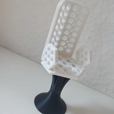 Mô hình ghế hiện đại in 3D với họa tiết tổ ong độc đáo
