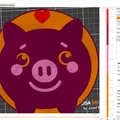Mô hình trang trí Happy Piggy (chú heo hạnh phúc) in 3D dễ thương - Thumbnail 3