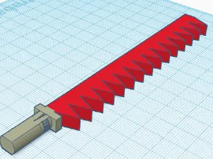 Mô hình kiếm gai Spiked Sword cực ngầu cho Dummy 13 và Lucky 13 - Image 1