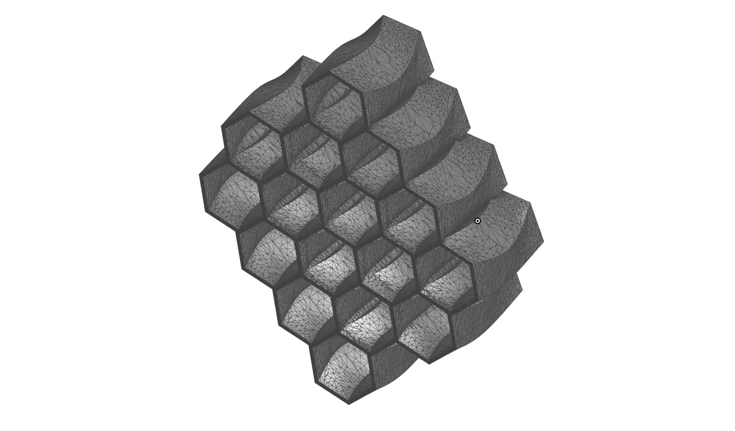 Khay để bàn họa tiết tổ ong HoneyComb Twist tinh tế cho góc làm việc - Image 4