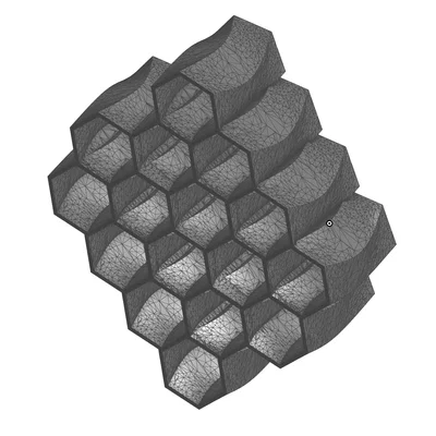 Khay để bàn họa tiết tổ ong HoneyComb Twist tinh tế cho góc làm việc