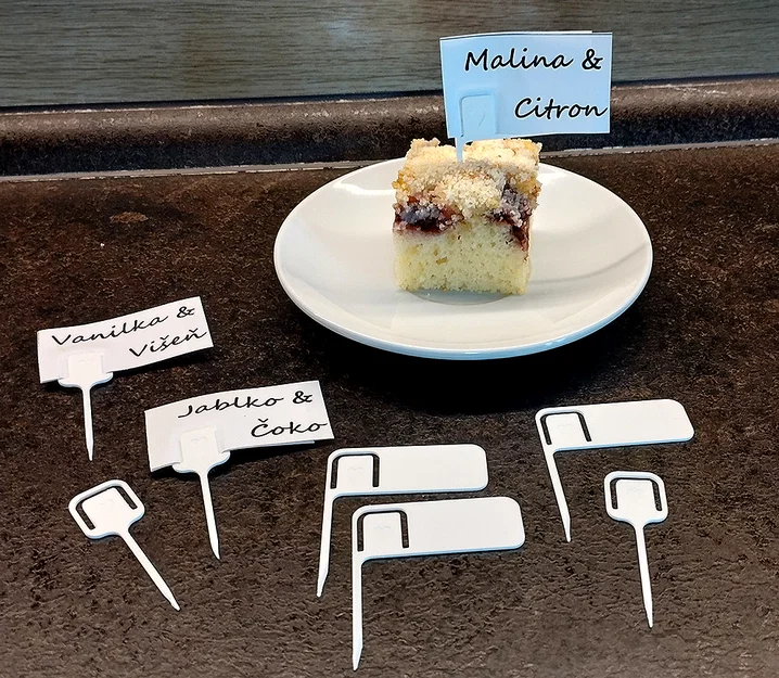 Thẻ Cắm Đánh Dấu Hương Vị Muffin/Cupcake (Muffin Cupcake Flavor Marker Flag Tag) - Image 1