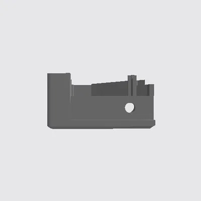 Nắp đậy hệ thống thải nhựa Kobra 3 (Poop System Cover) in 3D