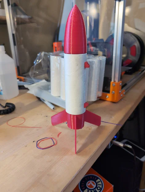 Bộ Kit Rocket Mô Hình Từ Ống Giấy Vệ Sinh (Toilet Paper Tube Model Rocket Kit) - Image 3
