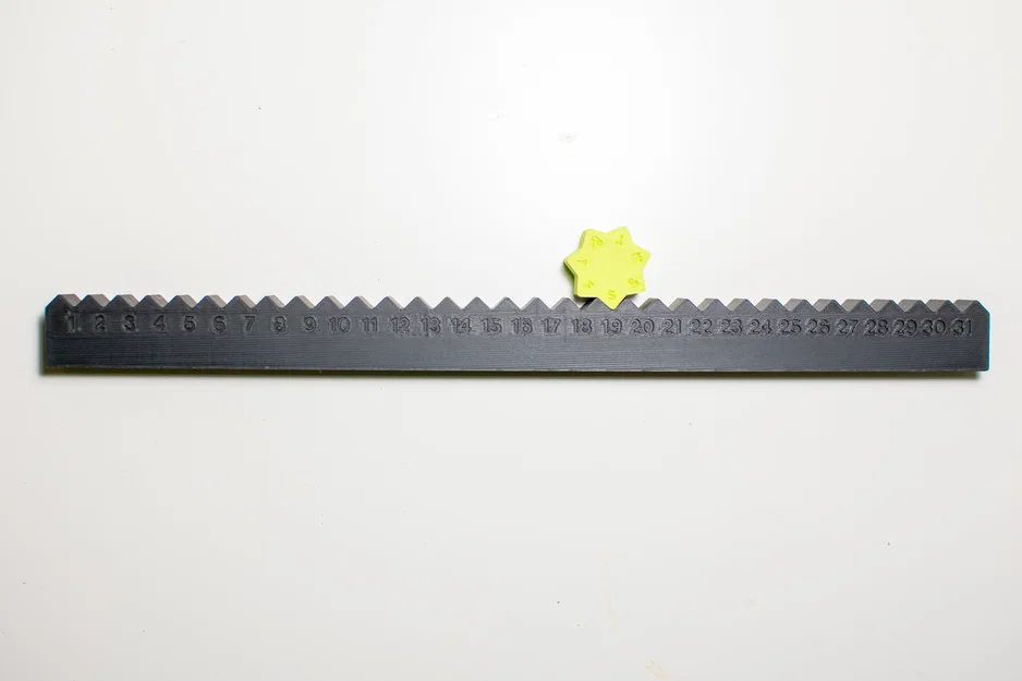 Lịch vạn niên in 3D độc đáo kèm thước đo tiện dụng - Image 2