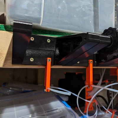 Spool Holder gắn 2x4 cho spool 1kg (hỗ trợ auto rewinder)