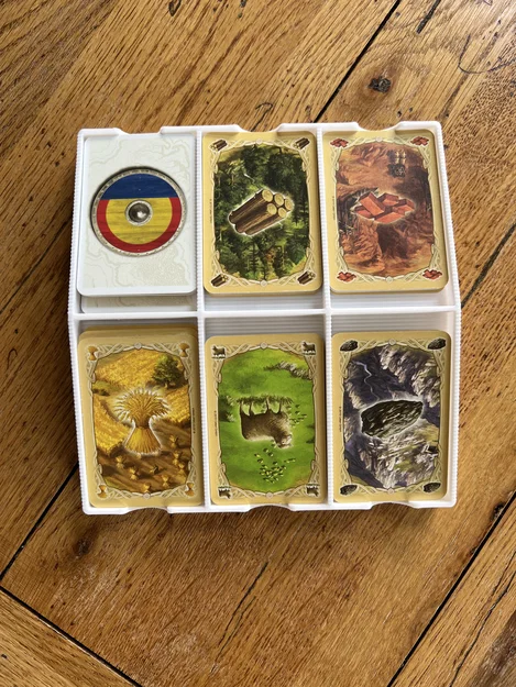 Khay đựng thẻ bài Catan (Catan Card Holder) in 3D tiện dụng - Image 2