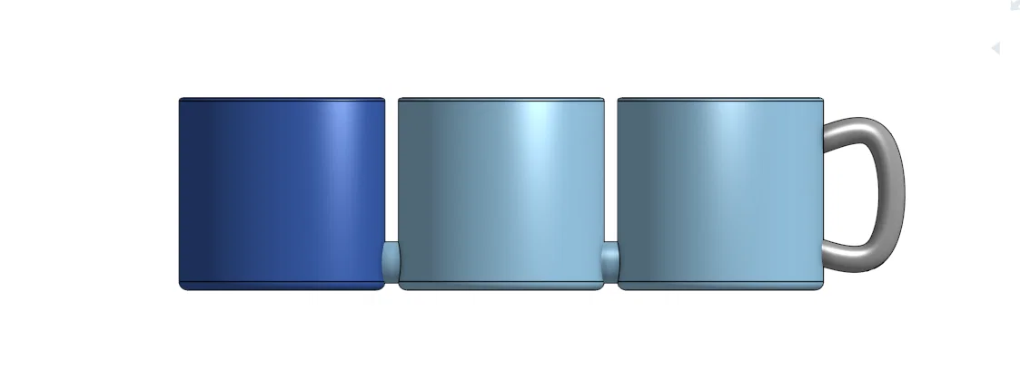 Mô hình 3D bộ ba cốc nối liền độc đáo - Triple Cup - Image 2