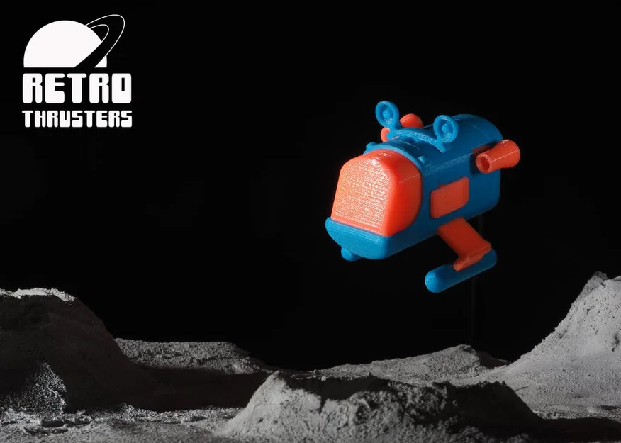 Retro Thrusters RT1 – Tàu vũ trụ đồ chơi sci‑fi (không cần supports) - Image 1