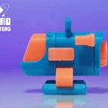 Retro Thrusters RT1 – Tàu vũ trụ đồ chơi sci‑fi (không cần supports) - Thumbnail 3