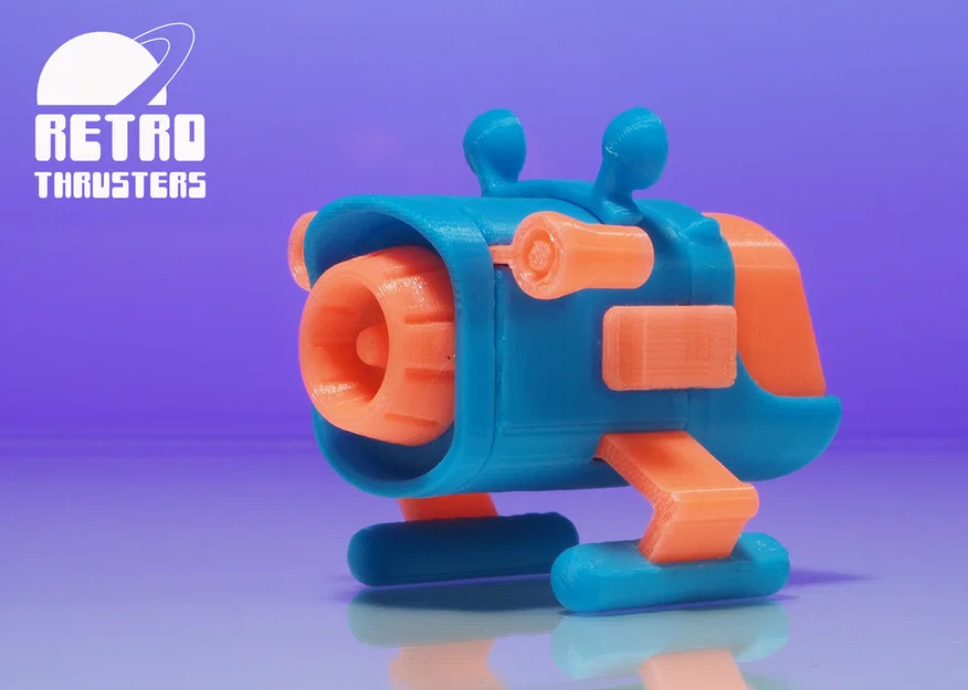 Retro Thrusters RT1 – Tàu vũ trụ đồ chơi sci‑fi (không cần supports) - Image 4