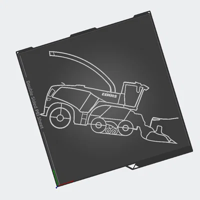 Mô hình treo tường máy gặt Claas Jaguar 960 Terra Trac