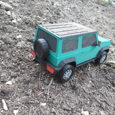 Suzuki Jimny SZ5 (Low Poly) lắp bằng keo (glue fit)