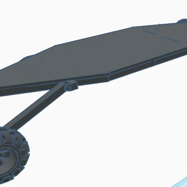 Mô hình ván trượt Longboard có hệ thống giảm xóc in 3D độc đáo