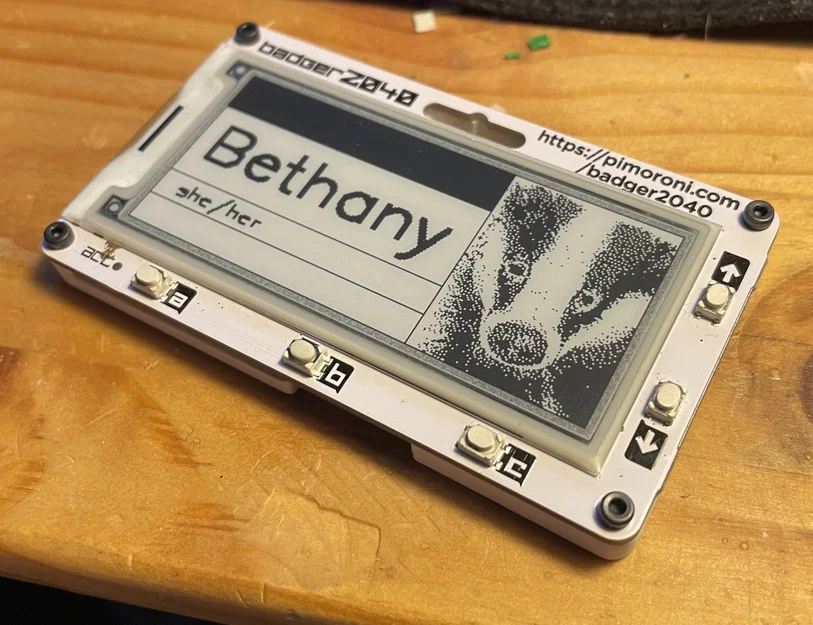 Nắp che mặt sau cho Pimoroni Badger 2040 (Badger Cover) - Image 1