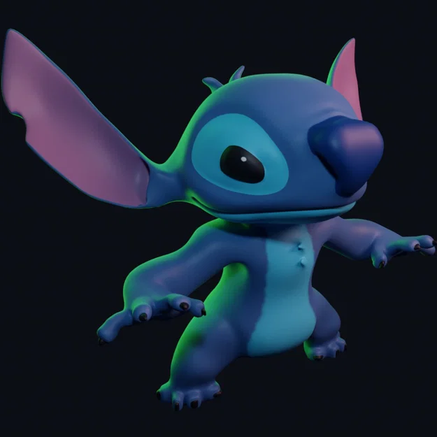 Mô hình 3D Stitch (Lilo & Stitch) cực đẹp và dễ in cho mọi fan Disney - Image 1
